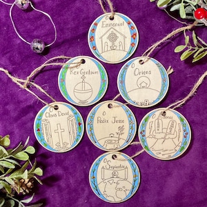 O Antiphons Ornaments - Painted Borders