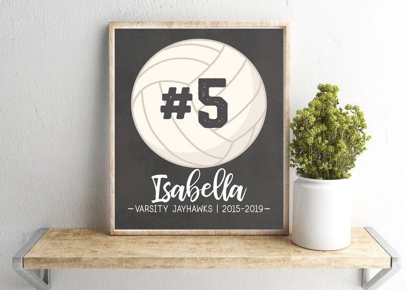 Custom Senior Volleyball Player Gift JPEG Thanks Volleyball Etsy