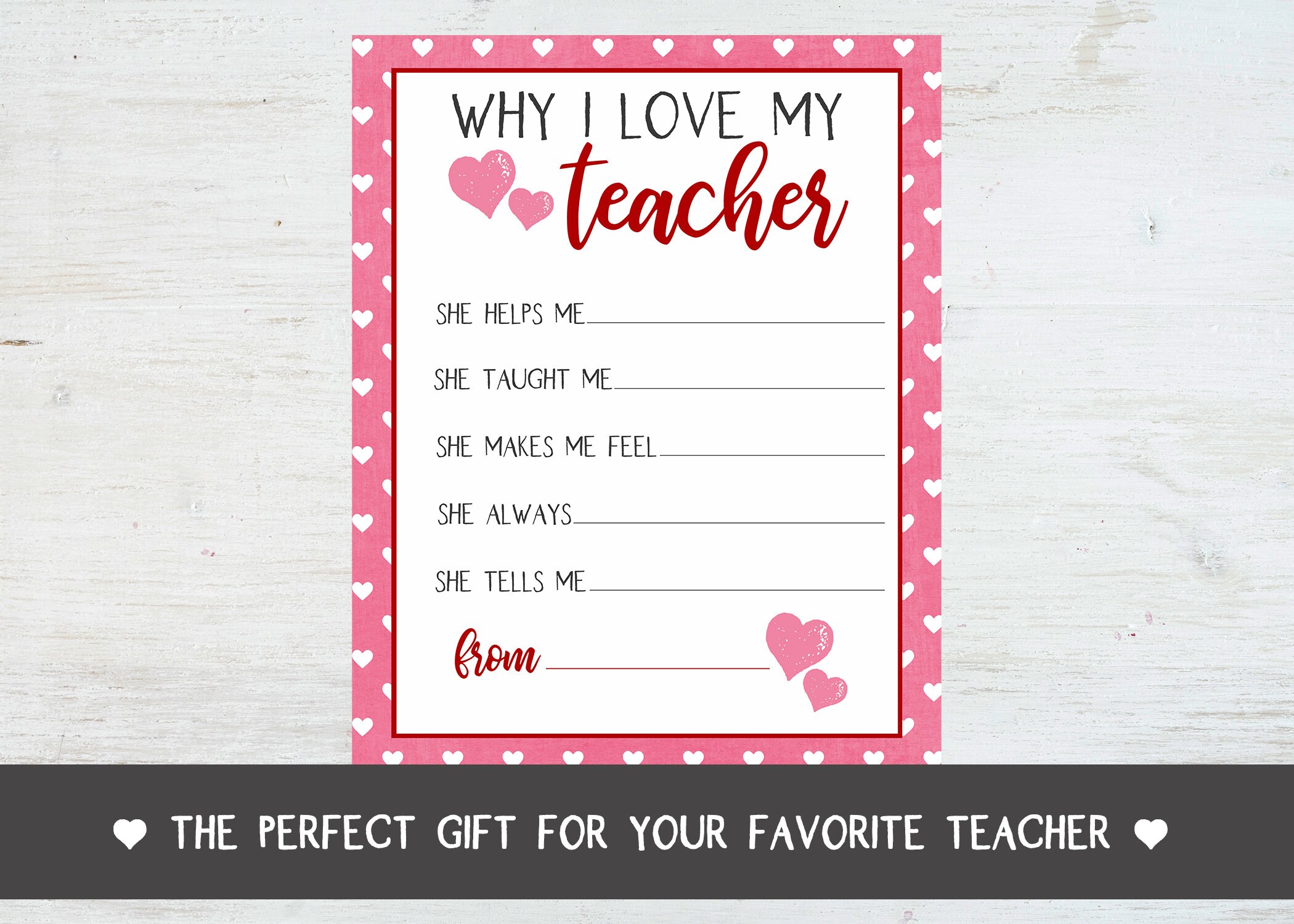 Why I Love My Teacher Printable Printable Word Searches