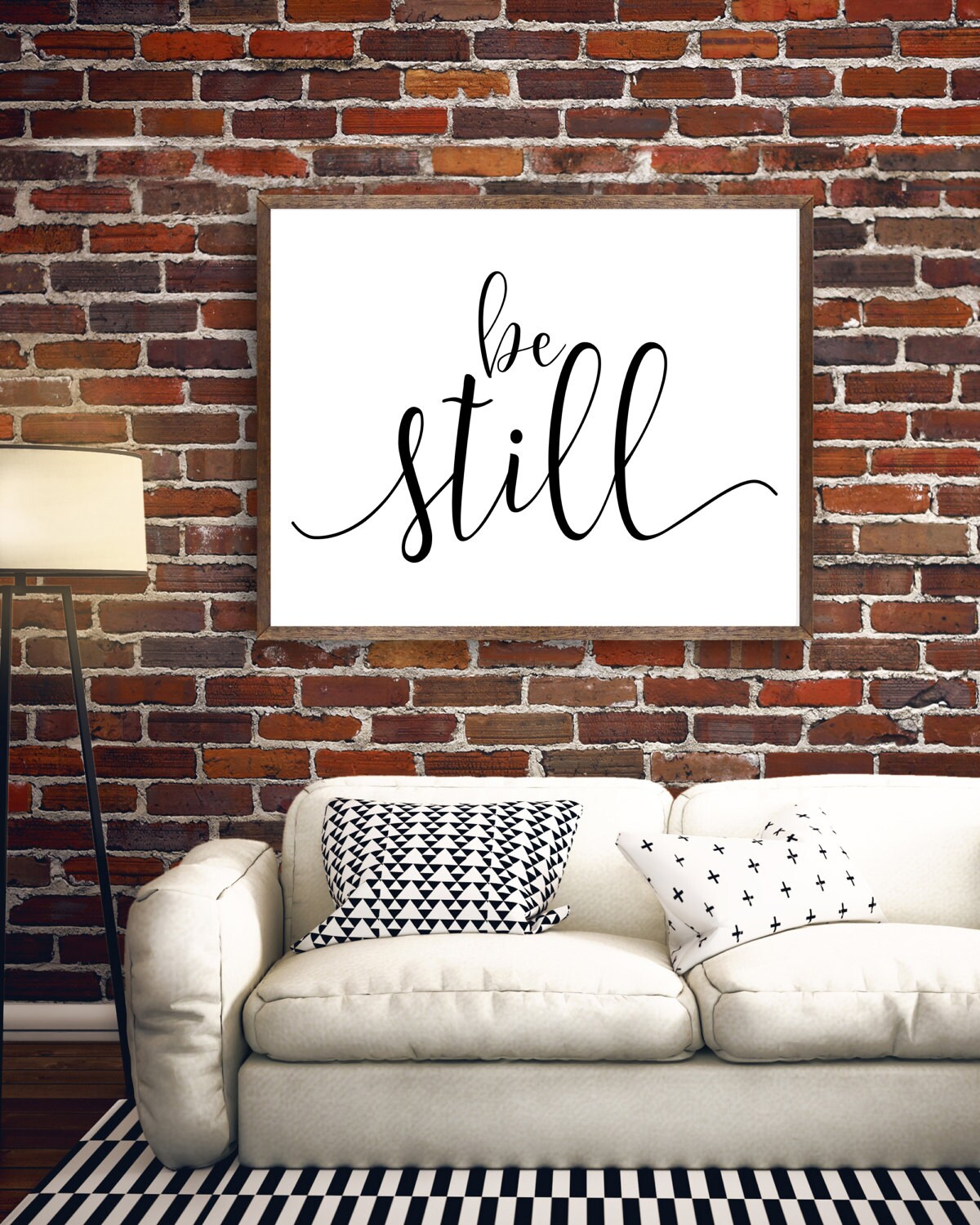 Be Still Wall Art Be Still Printable Be Still Print Black Etsy