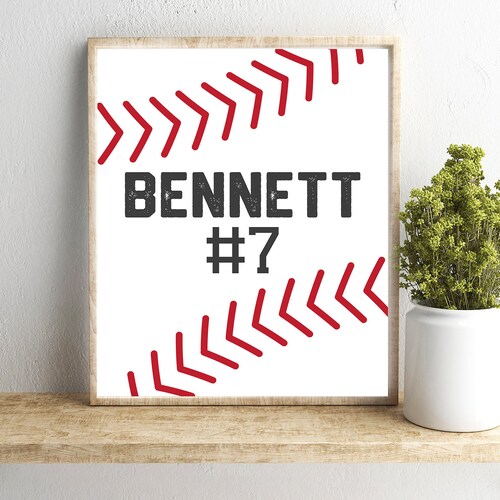 Custom Senior Baseball Player Gift JPEG Thank You Baseball Etsy