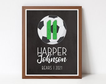 Custom Senior Soccer Player Gift JPEG, Thank you Soccer Printable, Soccer Player Appreciation gift, Graduating Soccer Player, End of Year