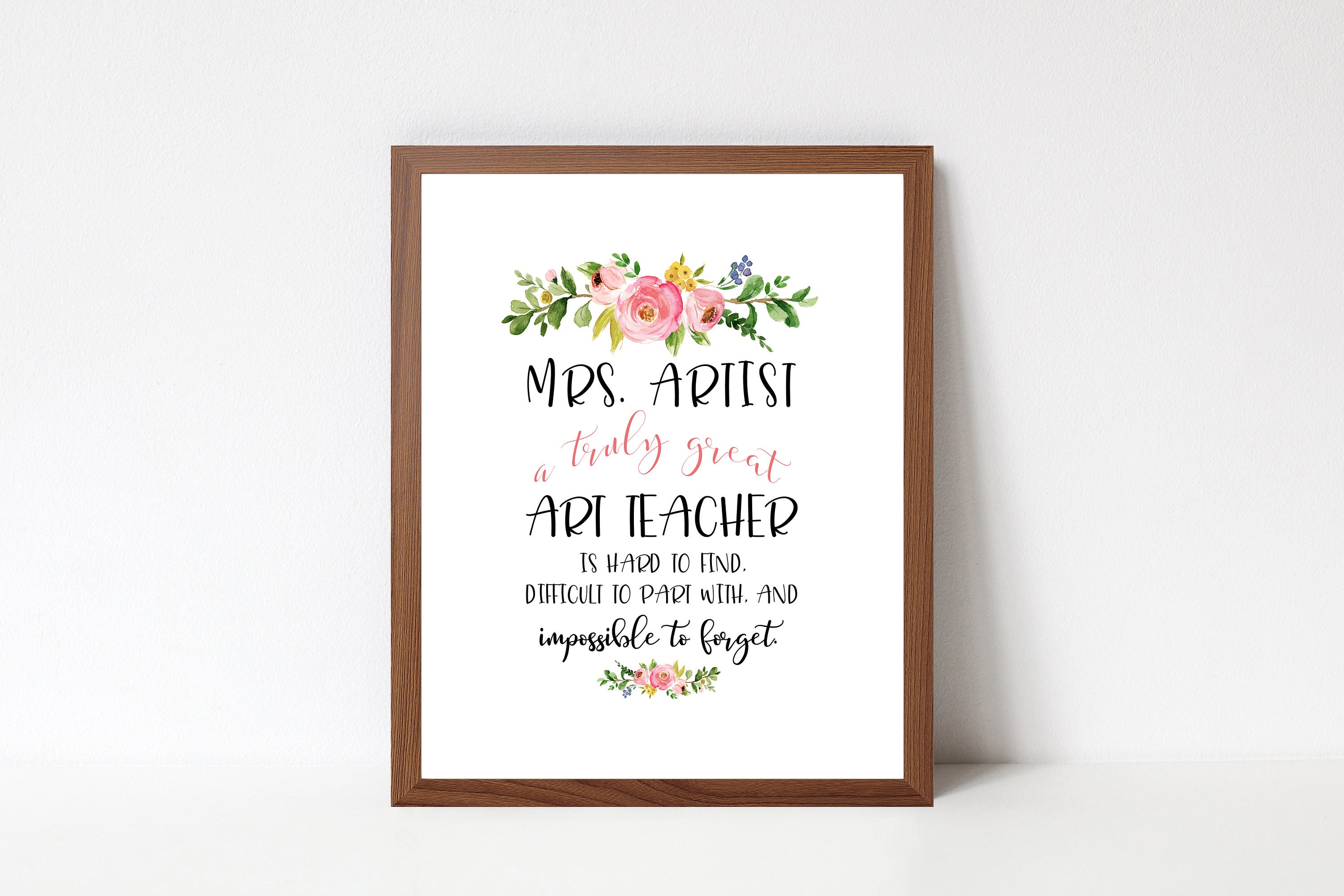A Truly Great Art Teacher Wall Art Art Teacher Appreciation - Etsy