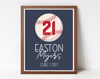 Baseball Player Gift, Custom Senior JPEG, Baseball Player Printable, Baseball Player Appreciation gift, Gift for Baseball Player, End Year