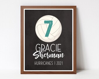 Custom Senior Volleyball Player Gift JPEG, Thanks Volleyball Printable, Volleyball Player Appreciation, Graduating Volleyball Player Gift