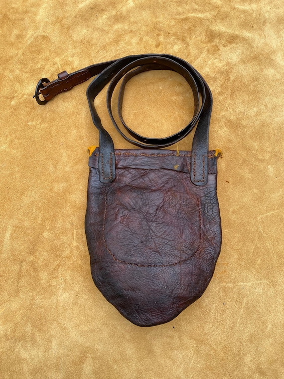 Bark Tanned Deer Hide Handsewn Pouch (207) - Etsy
