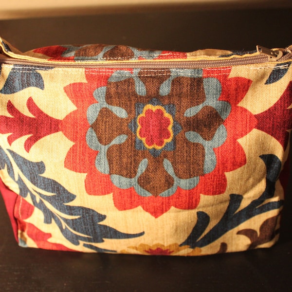 Little Pocket "Tent" Small Toilette Bag - Santa Maria Desert Flower Red/Navy/Beige