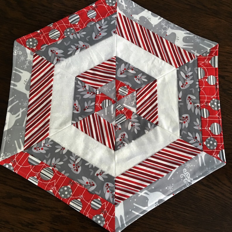 Christmas Hexagon Table Mats REDUCED