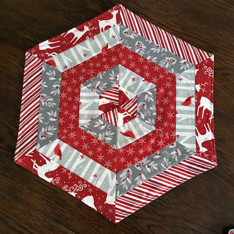 Christmas Hexagon Table Mats REDUCED
