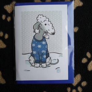 Bedlington Christmas card