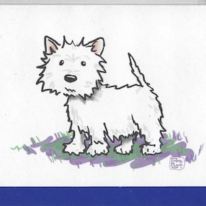 West highland white terrier greeting card