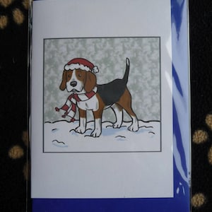 Beagle Christmas card