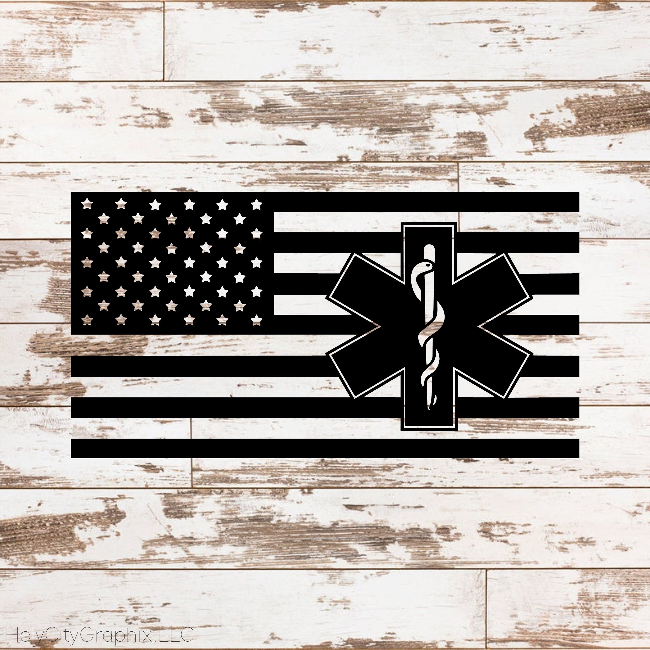 EMS Decal EMT Emergency Medical Service Paramedic American Etsy