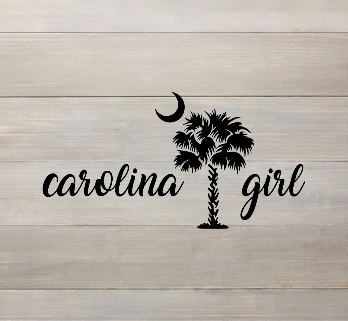Carolina Girl Decal Palmetto Tree Car Decal Best in the Etsy