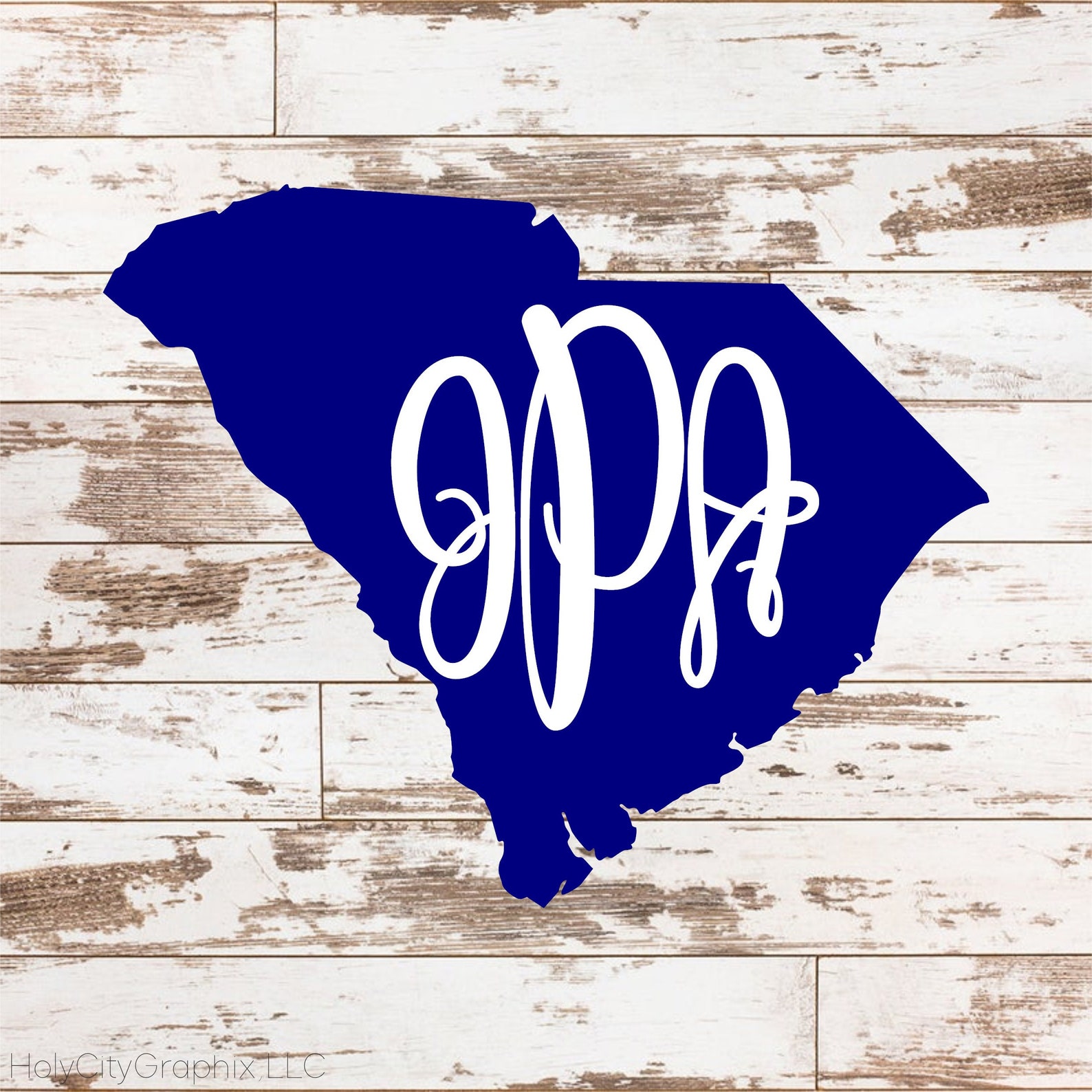 South Carolina Monogram SC Decal Carolina Girl Name Etsy