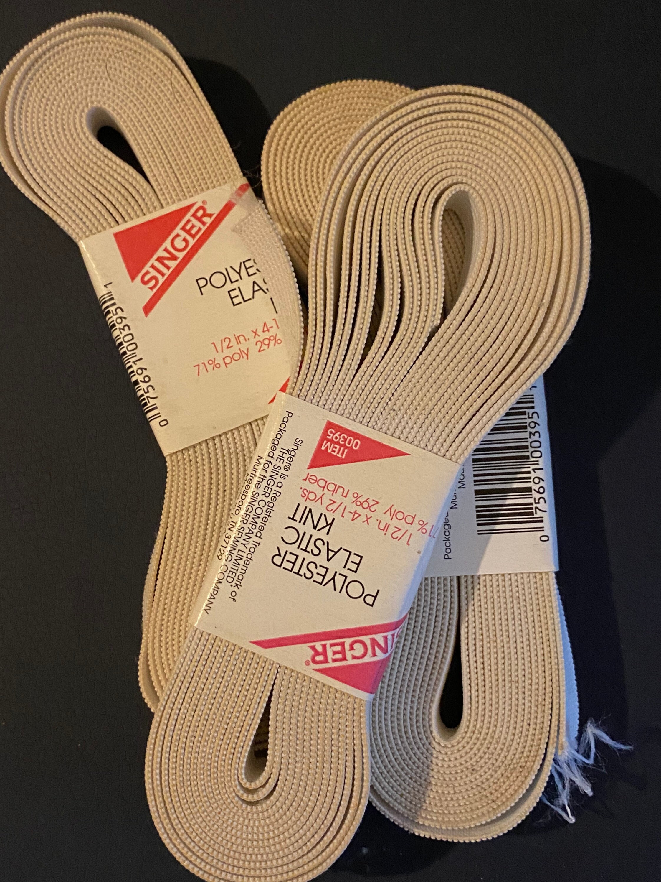 Polyester Elastic Knit 1/2in x 4 1/2 yds Etsy