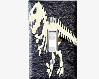 Dinosaur decor Dinosaur Fossil light switch cover Dinosaur wall decor dinosaur nursery dinosaur room decor dinosaur bedroom decor