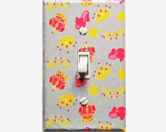 Princess room decor light switch cover Baby girl nursery