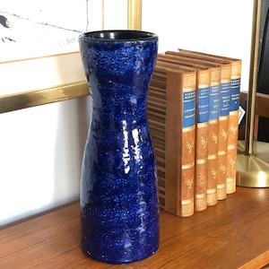 Upsala Ekeby ceramic vase designed by Mari Simmulson 1960 Swedish Scandinavian Made in Sweden