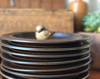 Arabia Ruska small / starter plates from Ruska series Ulla procope Finland 1960s Finnish