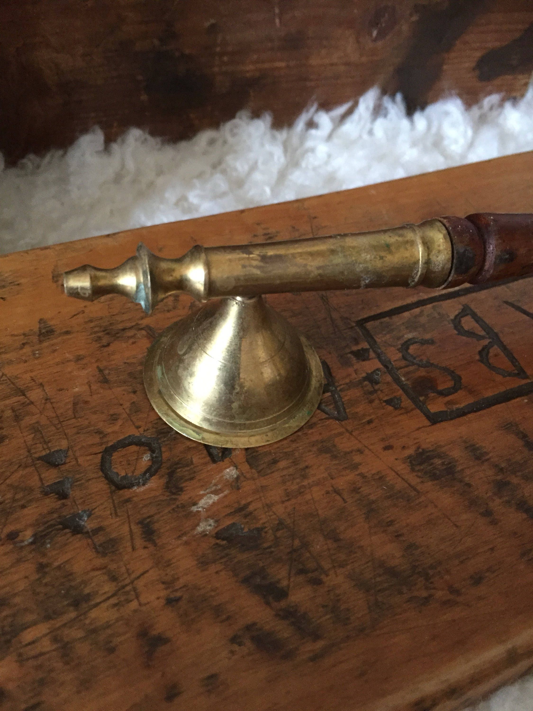 Brass and wood/candle snuffer/nordic/brass/wood/1960s/traditional