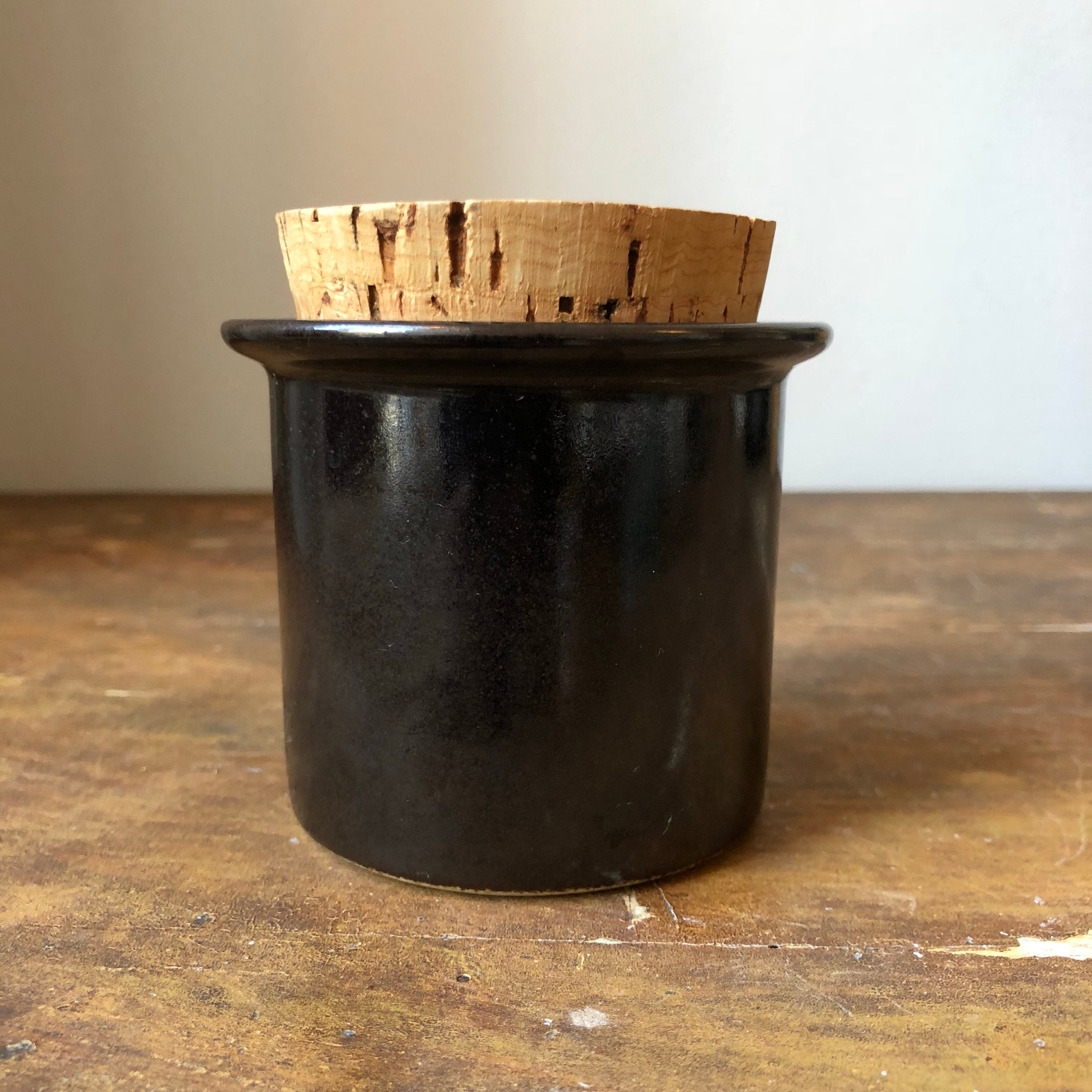 Stig lindberg jar Mustard Pot / Mustard Jar Pottery Gustavsberg Sweden