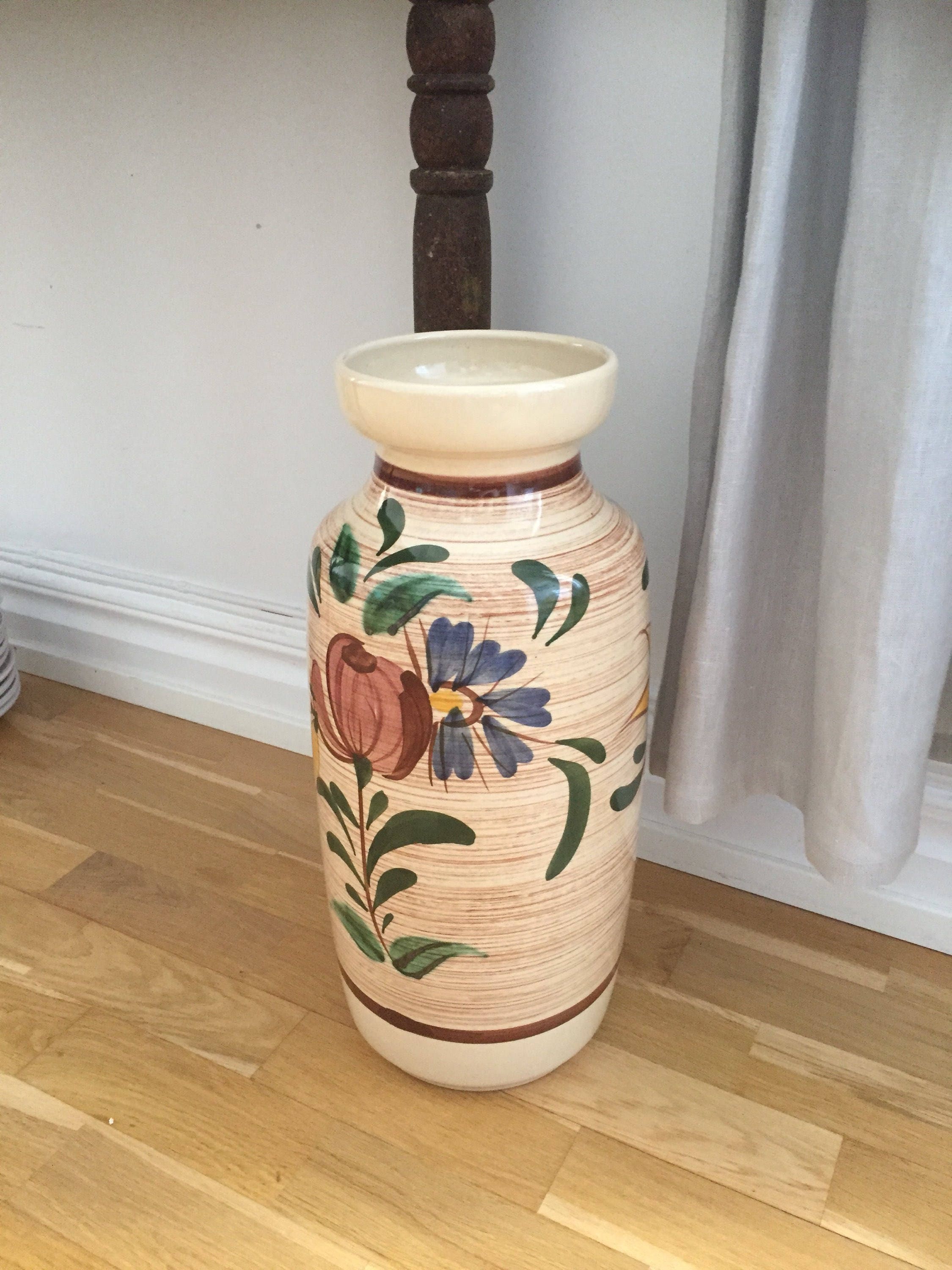 XL floor vase Bay pottery West Germany Bay Vase/Bay floor vase/flowers