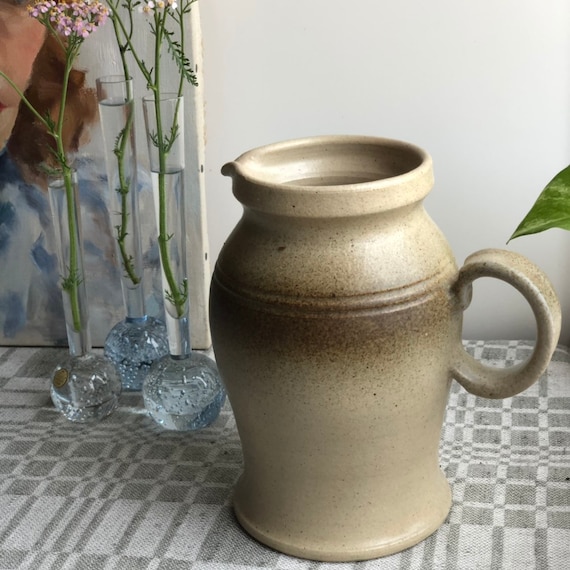 Vintage skottorps vase picture milk jug Sweden midmod midcentury modern stoneware