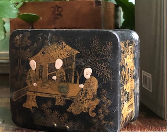 ペアアンティークジュエリーボックス KIOTIS 木製 デクサー ローズ