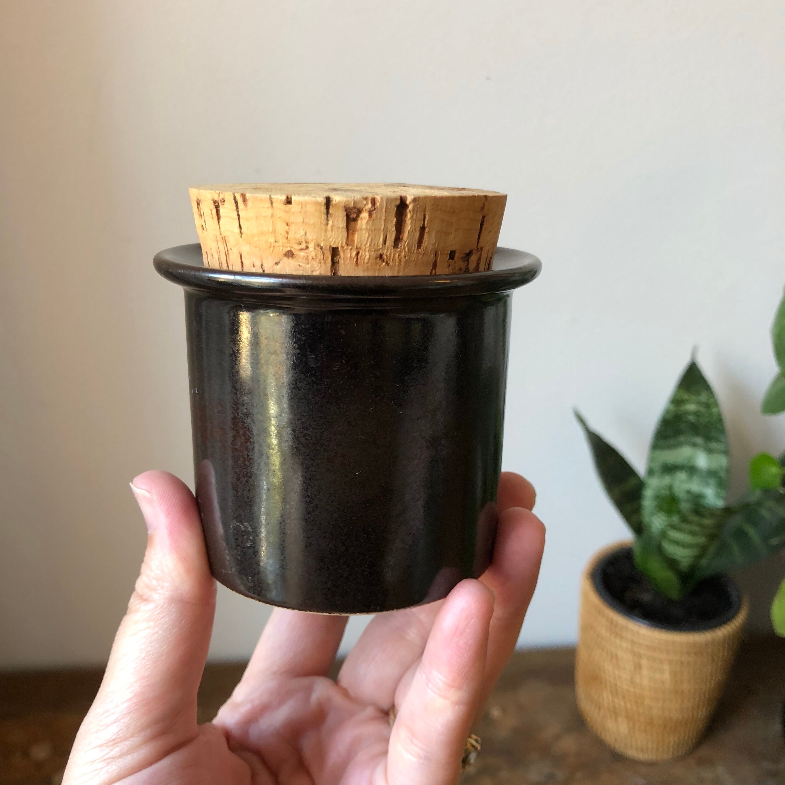 Stig lindberg jar Mustard Pot / Mustard Jar Pottery Gustavsberg Sweden