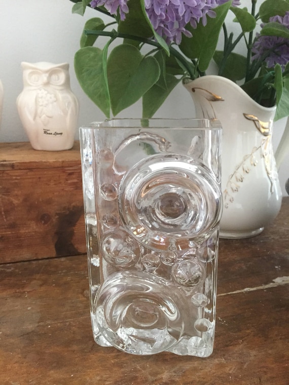 Josef Schott/vase/Smålandshyttan/swedish glass/midcentury modern/scandinavian modern/swedish glass