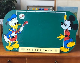 ヴィンテージ ディズニー ミッキーマウス ドナルドダック 黒板