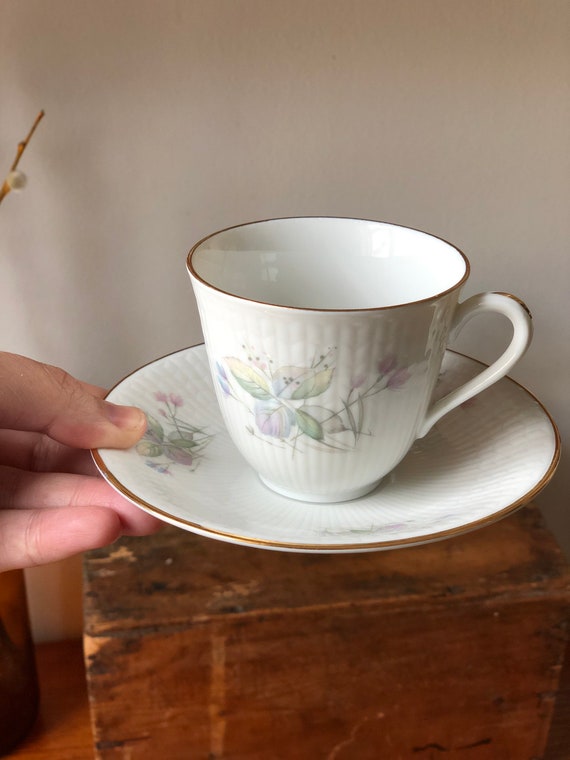 Coffee / tea cup and saucer  Scandinavian Rörstrand Porslinsfabrik Sweden