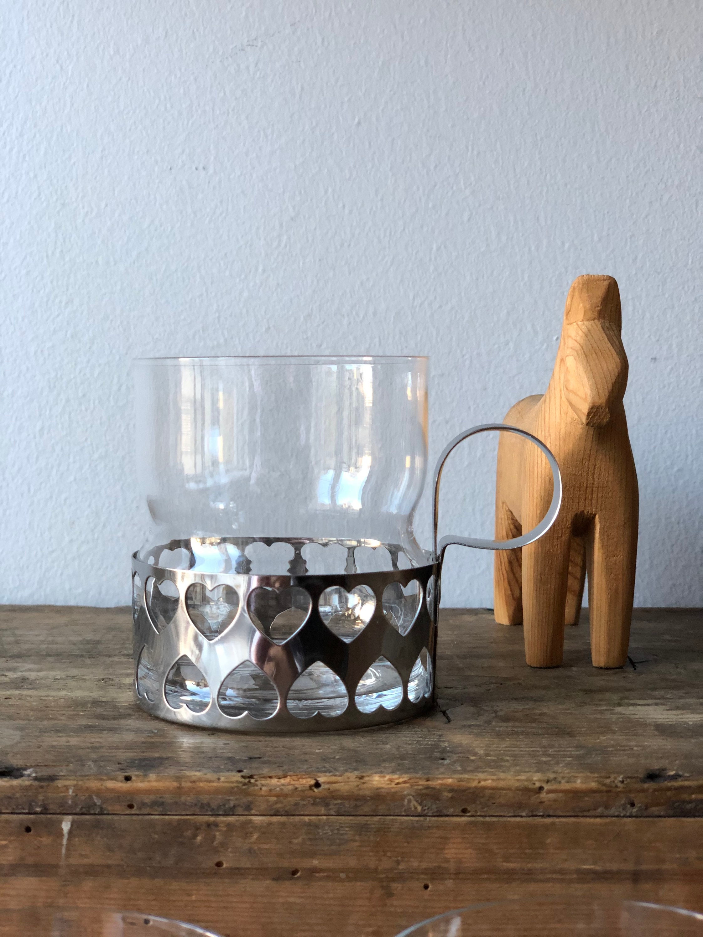 Set of 9 glasses Scandinavian SWEDISH hot beverage glasses glögg