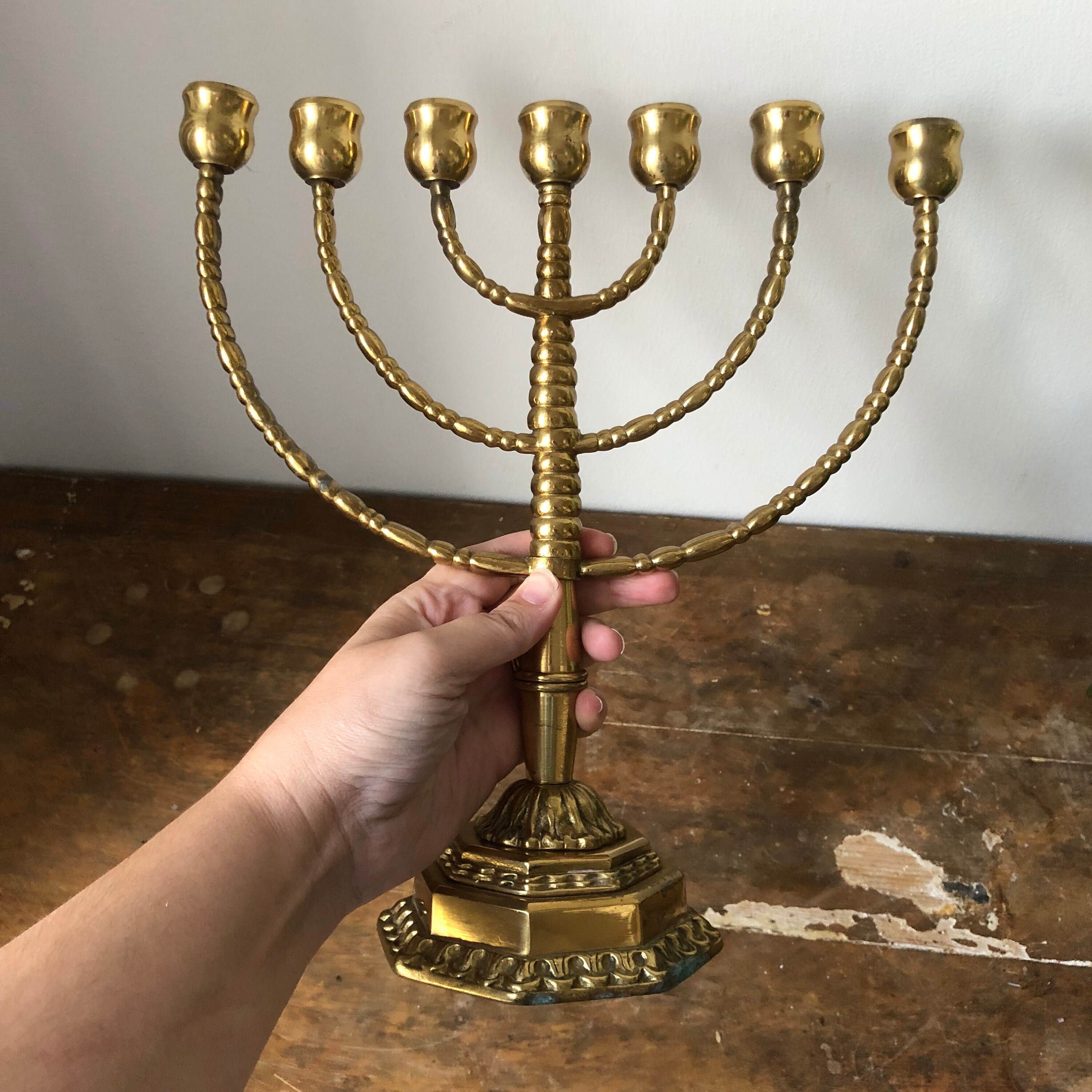 vintage patina brass menorahs made in nisrael vintage patina brass menorahs made in nisrael