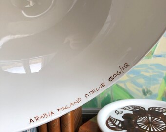 Arabia Serving Plate With Dome Cover Arabia Finland Atelje GOG