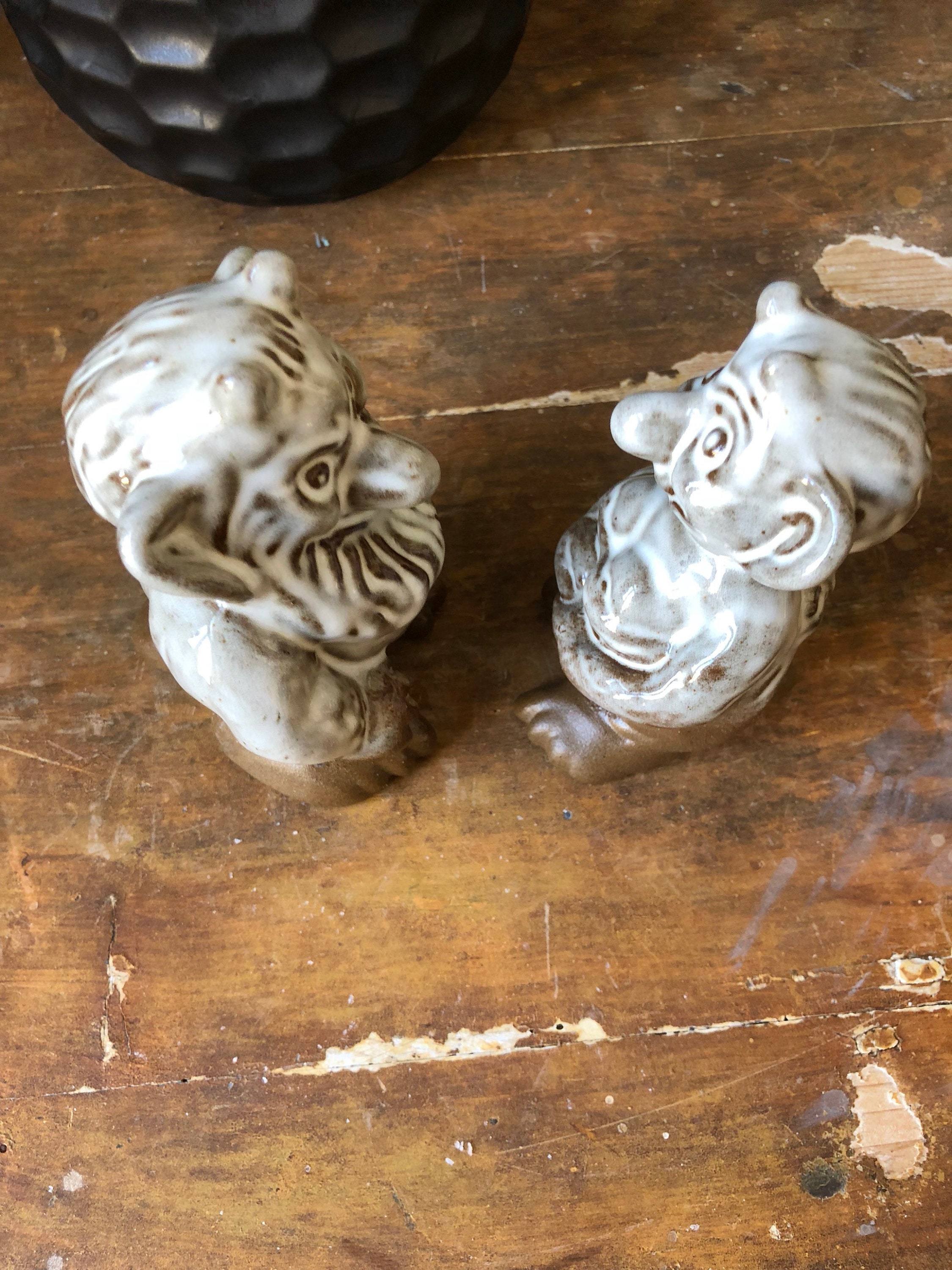 Troll shelf figurines Vintage Scandinavian ceramic figures Sweden