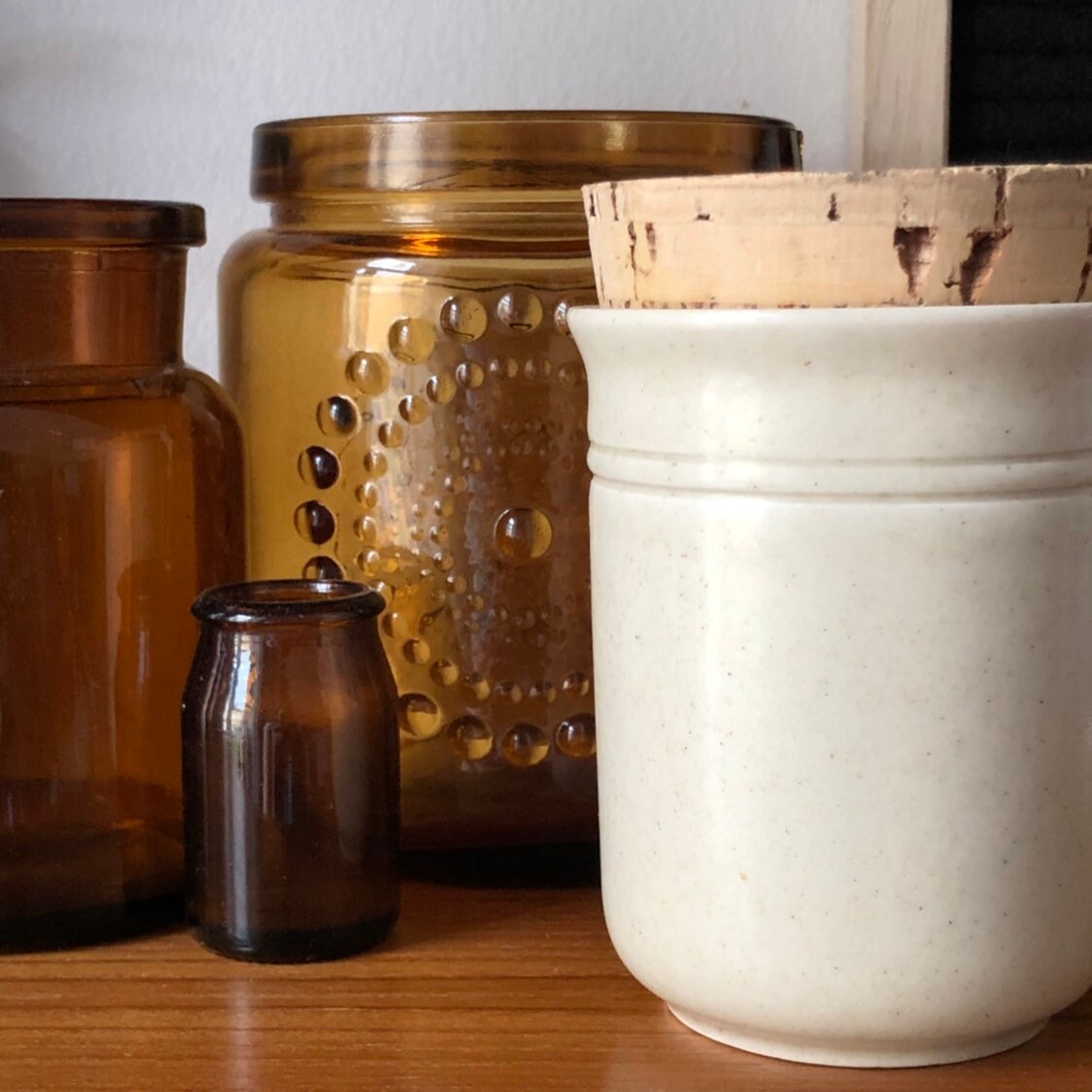 Höganäs jar Mustard Pot / Mustard Jar Pottery Sweden Scandinavian