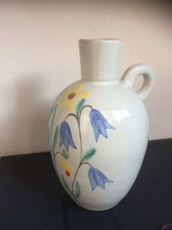 Anna-Lisa Thomson Upsala Ekeby 1947/handpainted/vase Swedish Scandinavian modern/upsala ekeby