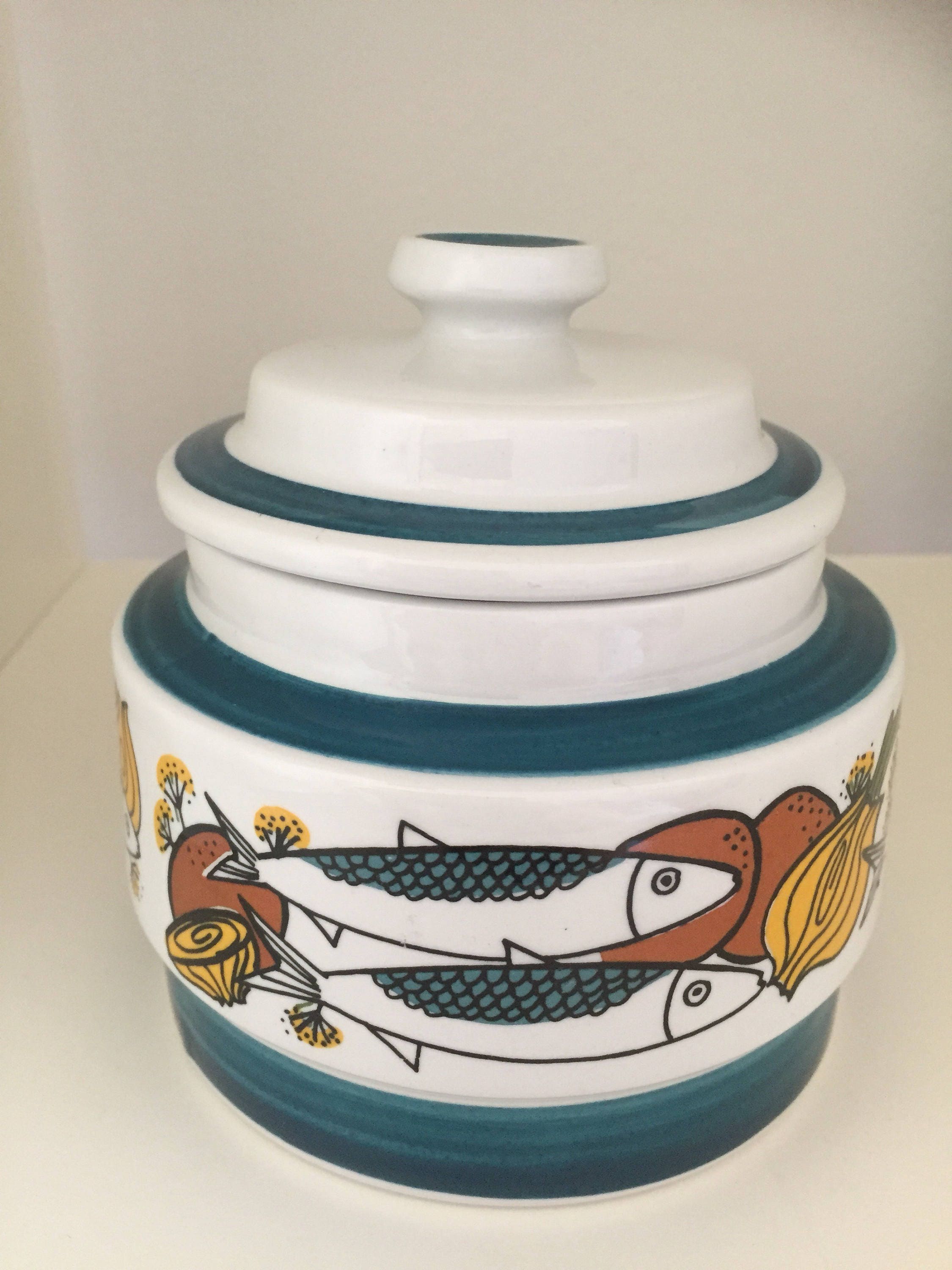 stavangerflint/ceramic/pot with lid/Norway/Norwegian