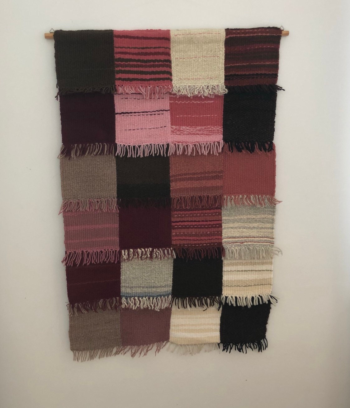 Original Scandinavian woven textil art wall hanging tapestry nordic