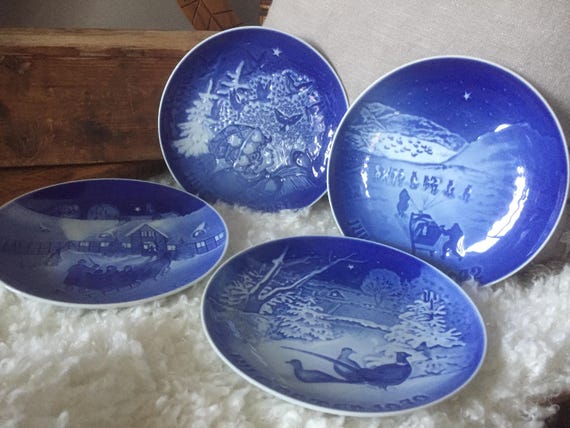 Scandinavian Bing and Gröndahl B and G Danish collectable CHRISTMAS PLATES/ 1969, 1979, 1972, 1981/sold individually/Denmark