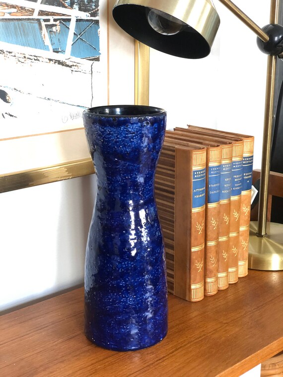 Upsala Ekeby ceramic vase designed by Mari Simmulson 1960 Swedish Scandinavian Made in Sweden