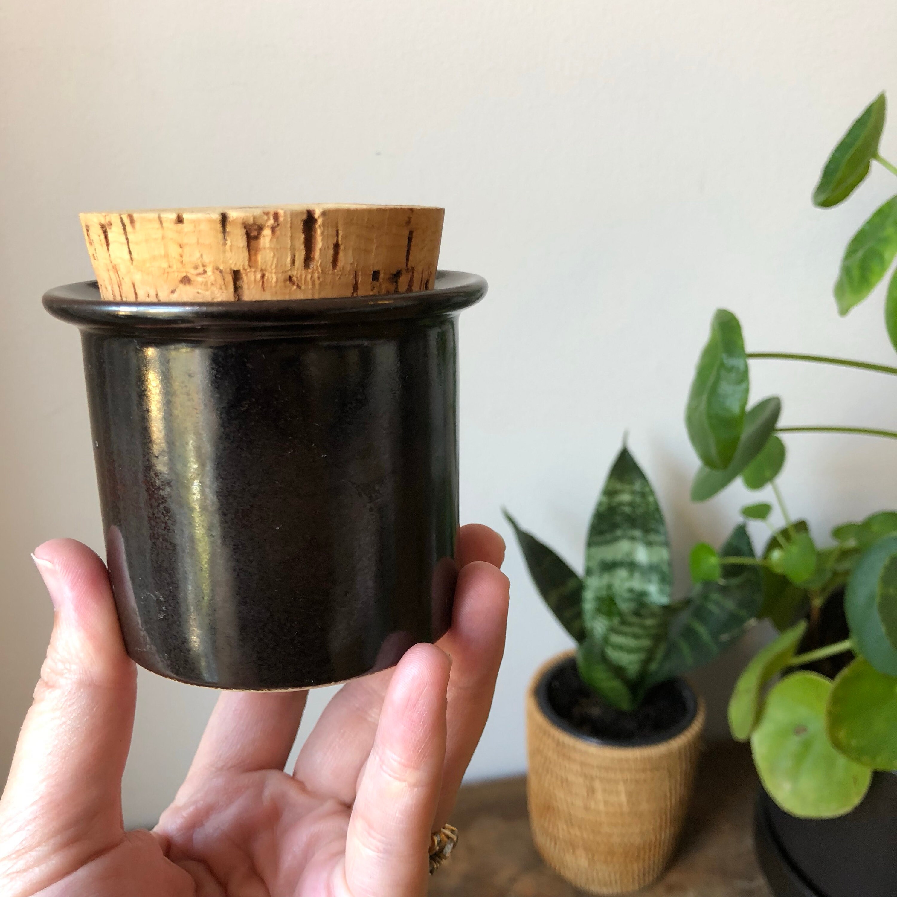 Stig lindberg jar Mustard Pot / Mustard Jar Pottery Gustavsberg Sweden