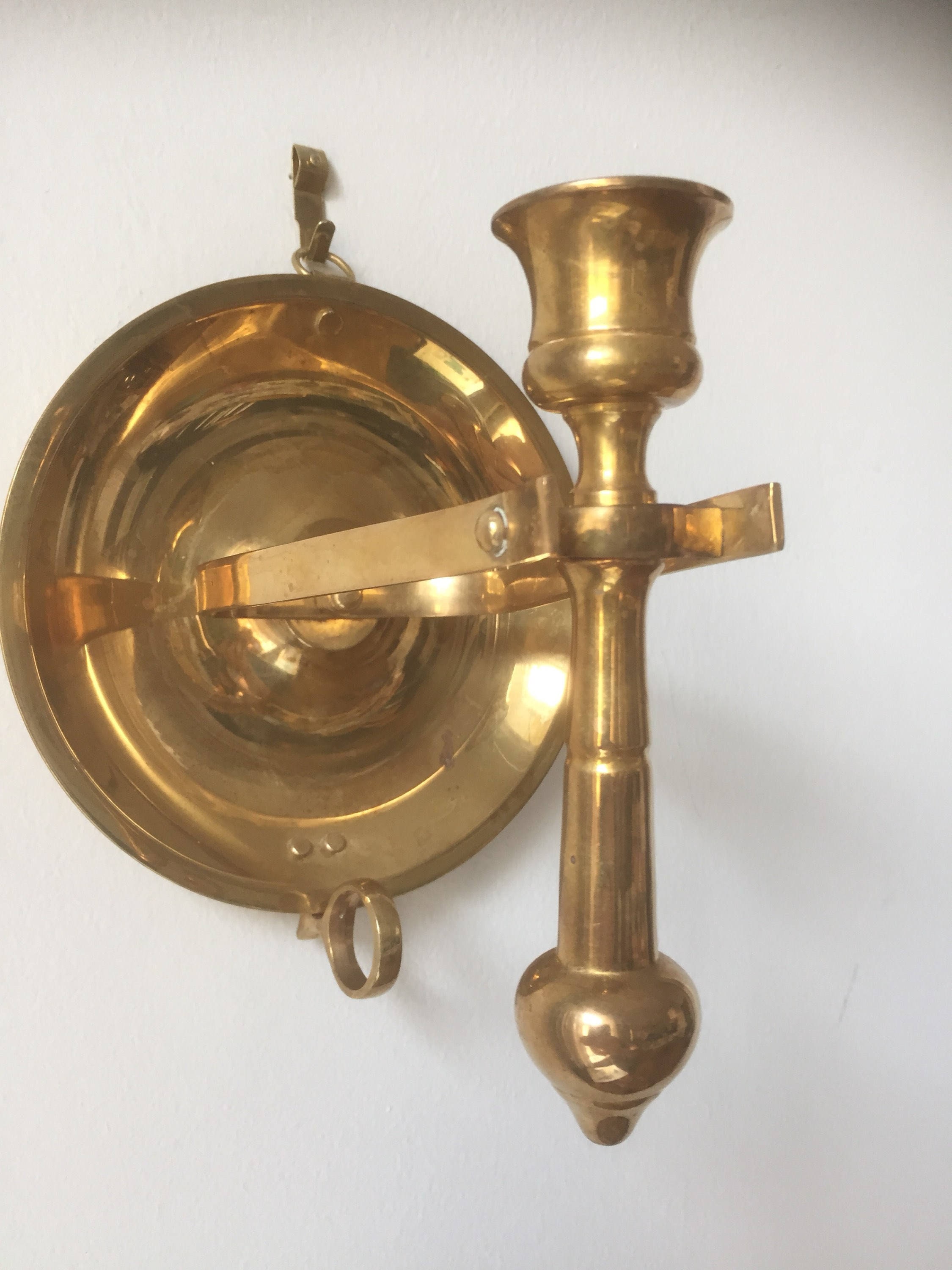 Ship Brass Candle Holders Sconces Brass Candle Stick Sailor Hollywood Regency Gimbal Candle Holder Victorian