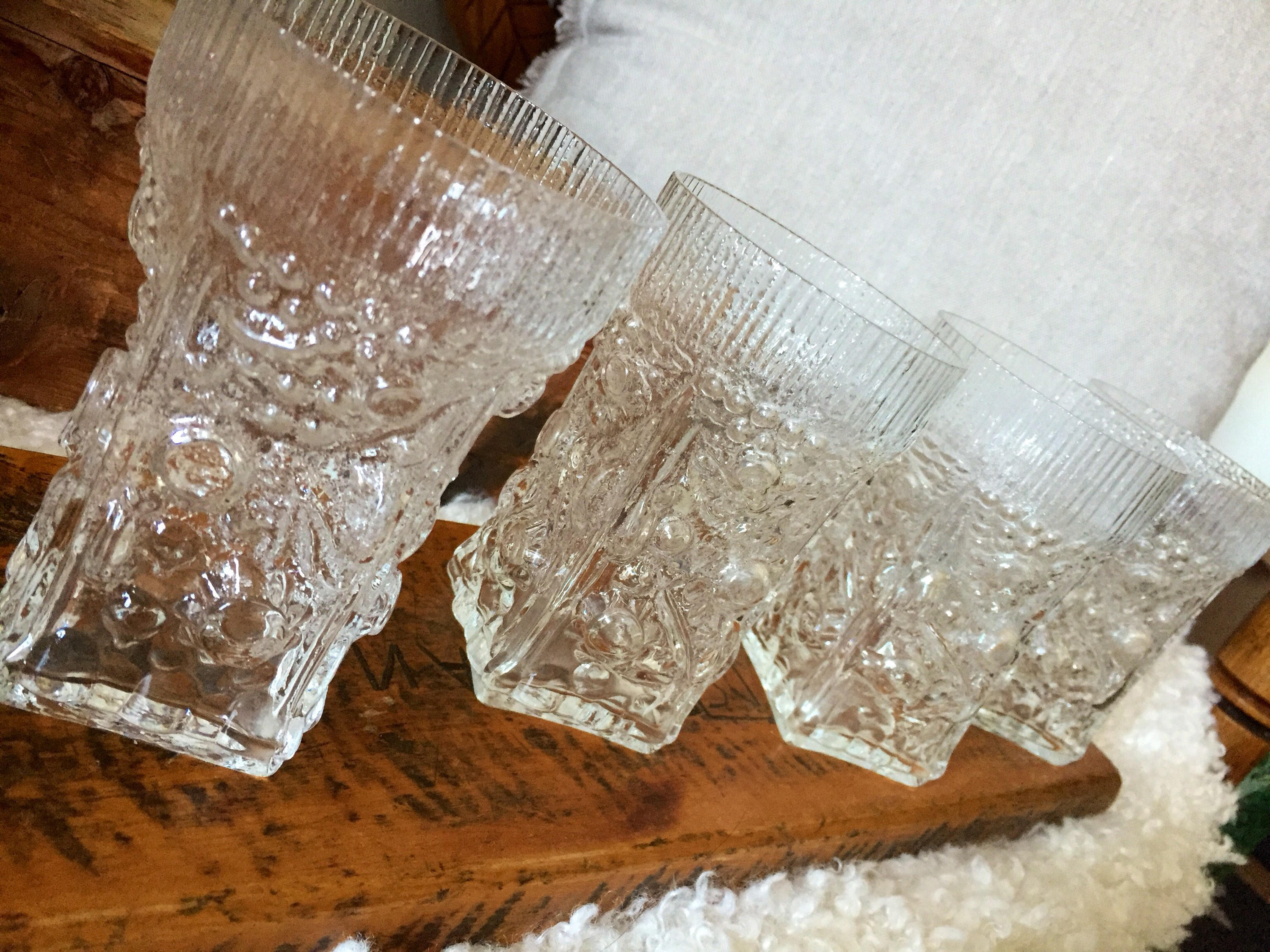 Josef schott drinking glasses from Smålandshyttan Sweden / set of 6