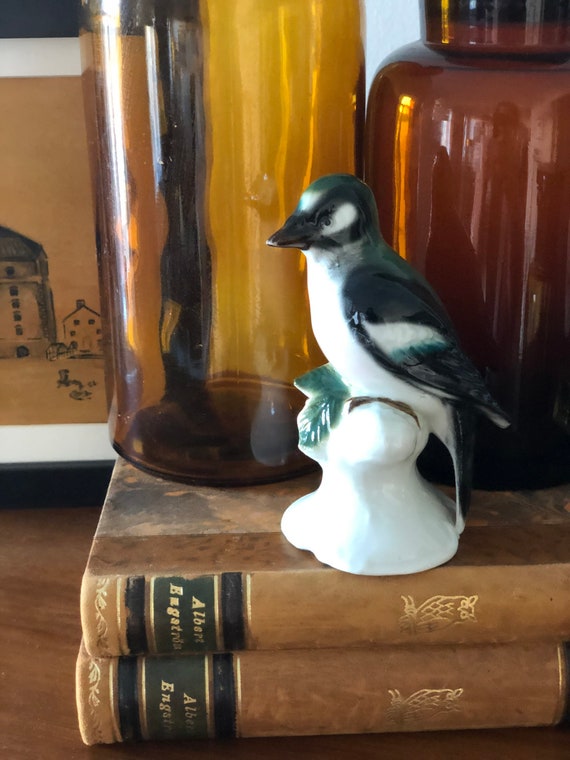 G&H and co bird figurine midcentury ceramics signed stamped chinoiserie