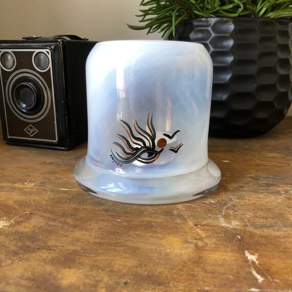 Johansfors votive designed by Ardy Struwer candle holder tea light hand blown/ hand painted