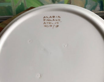 Arabia Serving Plate With Dome Cover Arabia Finland Atelje GOG