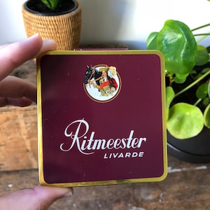 Ritmeester Livarde cigarette tin box cigarette  cigarettes  tobacco senoritas / Holland